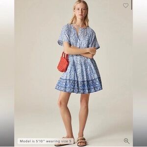 NWT J.Crew Pintuck Mini Shirtdress in Bandana Blockprint |
Cottage Dress | Small